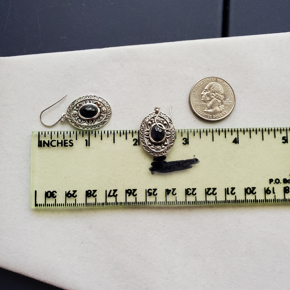 Sterling Sapphire Earrings - Picture 13 of 16